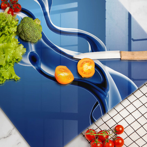 Skleněná deska za sporák Abstrakce tekutin