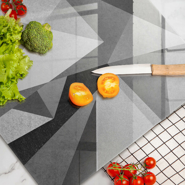 Skleněná deska za sporák Konkrétní ostrá abstrakce