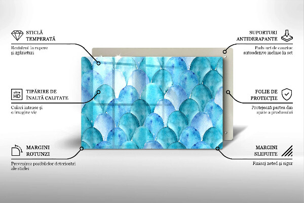 Skleněná deska za sporák Akvarelové váhy
