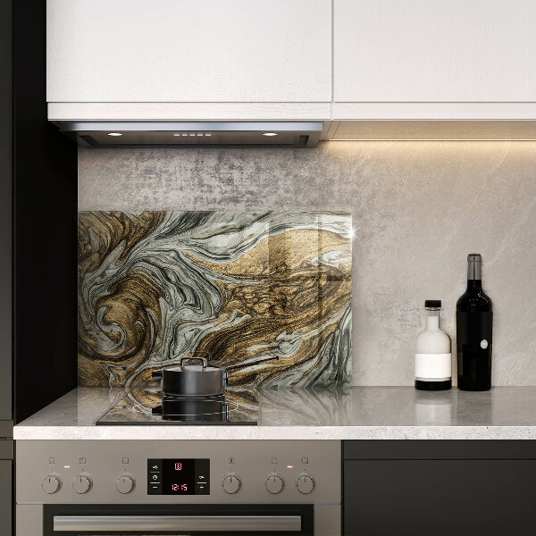 Skleněná deska za sporák Bohatá abstrakce