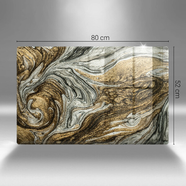 Skleněná deska za sporák Bohatá abstrakce