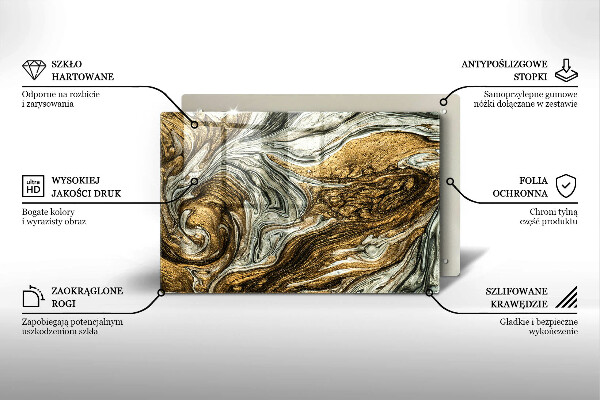 Skleněná deska za sporák Bohatá abstrakce