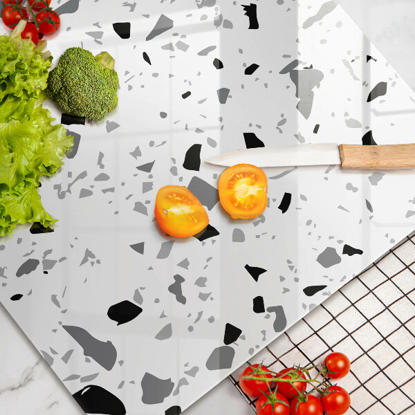 Skleněná deska za sporák Dekorativní kamenina