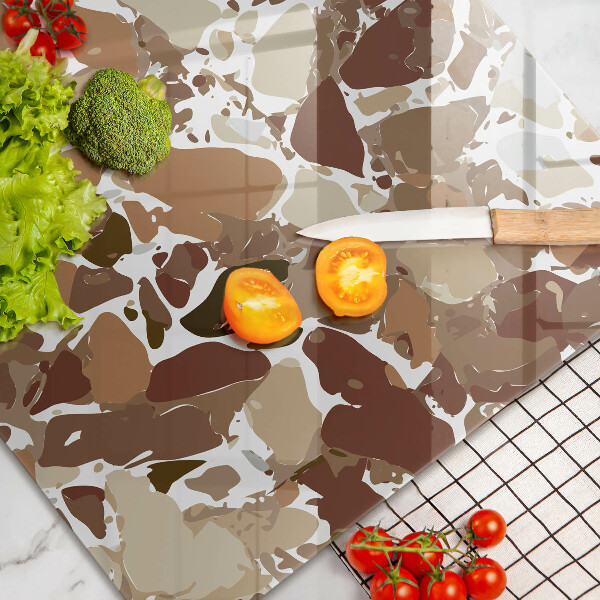 Skleněná deska za sporák Kamenné dekorativní skvrny