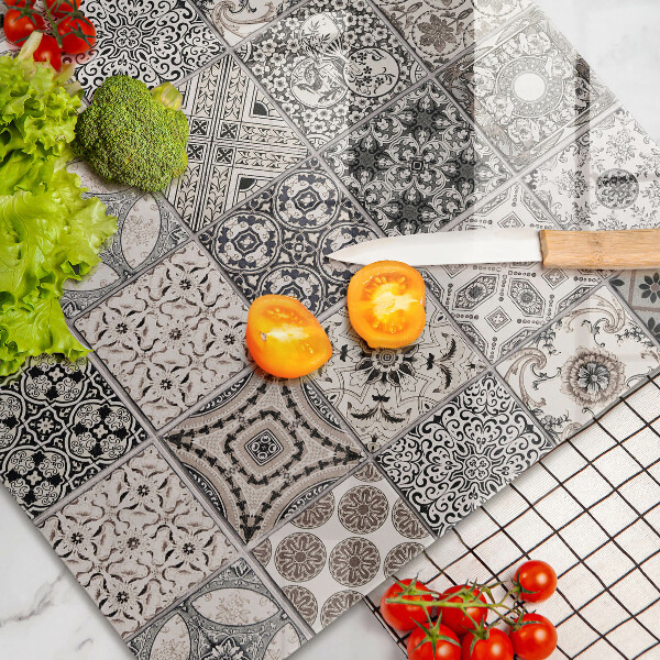 Skleněná deska za sporák Dekorativní dlaždice