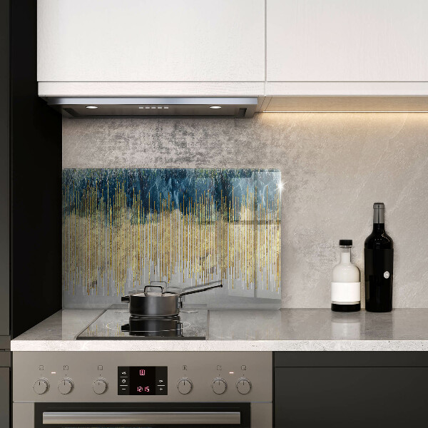 Skleněná deska za sporák Designérská abstrakce