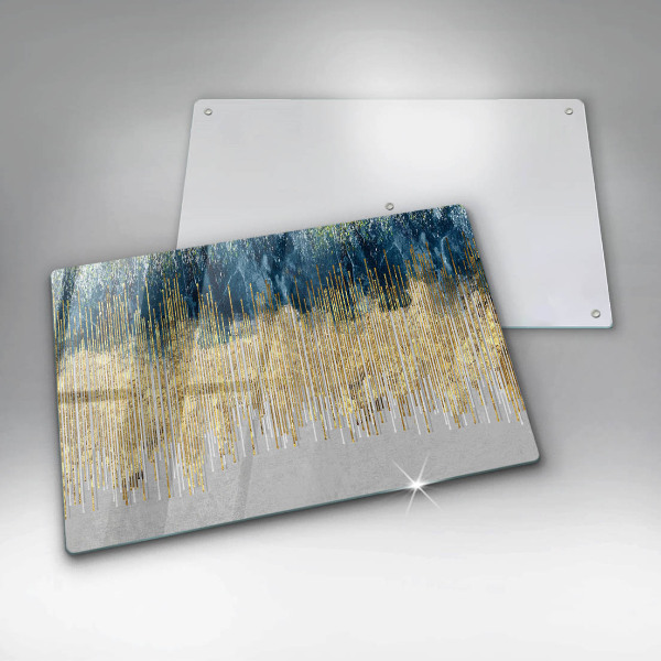 Skleněná deska za sporák Designérská abstrakce