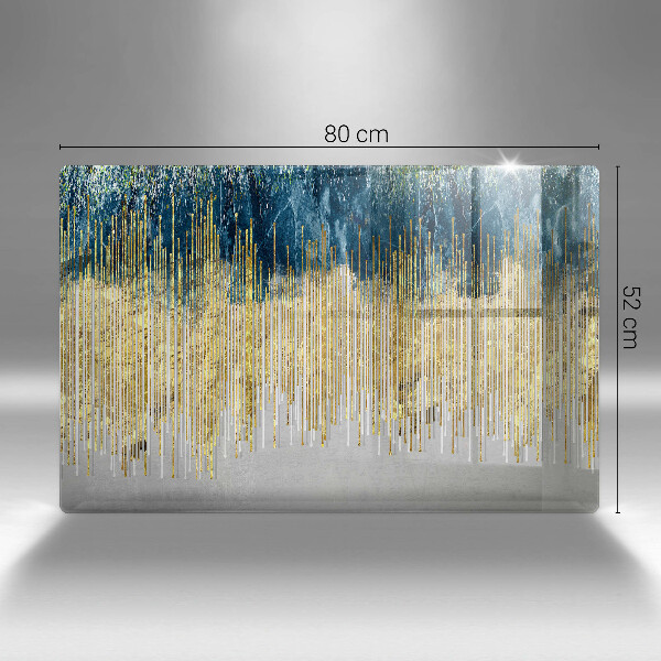 Skleněná deska za sporák Designérská abstrakce