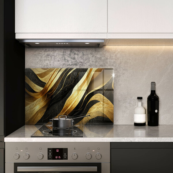 Skleněná deska za sporák Elegantní abstrakce