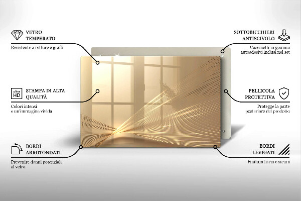 Skleněná deska za sporák Moderní abstrakce