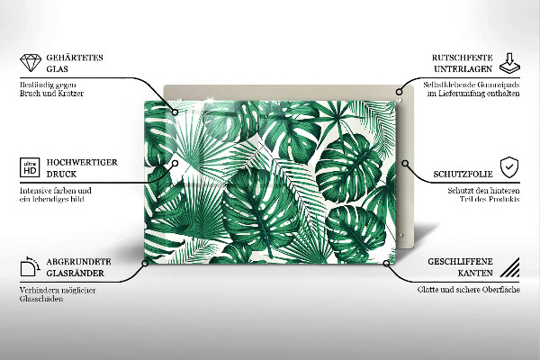 Skleněná deska za sporák Monstera odchází