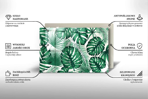 Skleněná deska za sporák Monstera odchází