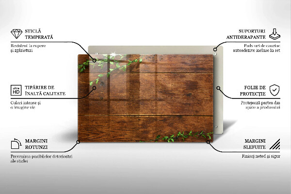 Skleněná deska za sporák Dřevěné desky a listy