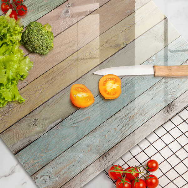 Skleněná deska za sporák Barevné vintage desky