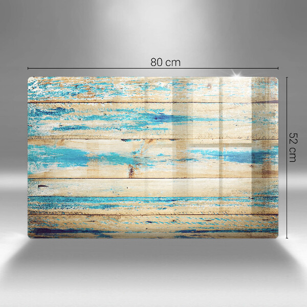 Skleněná deska za sporák Retro dřevěné desky