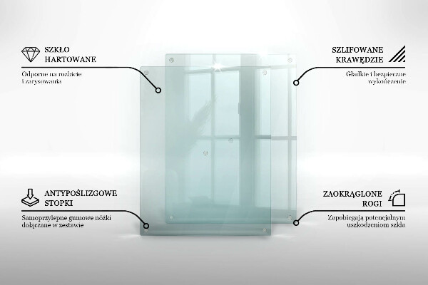 Skleněná průhledná deska za sporák 2x40x52 cm