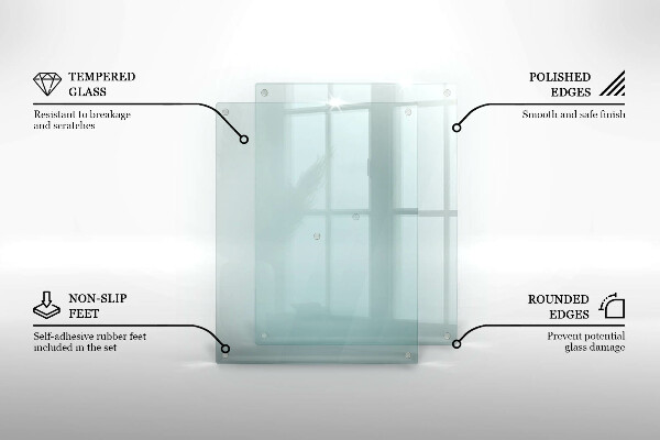 Skleněná průhledná deska za sporák 2x40x52 cm