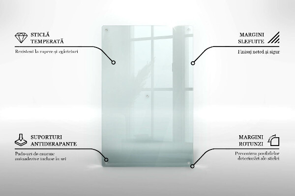 Průhledná deska za sporák 80x52 cm