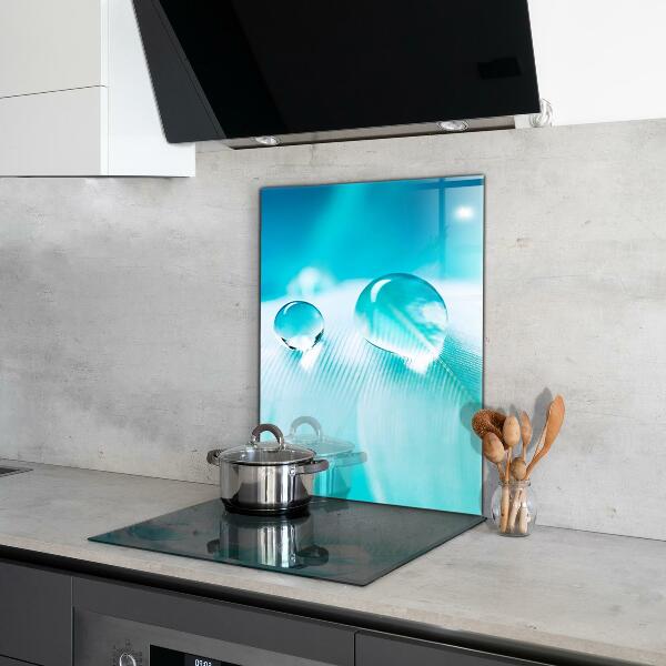 Skleněný panel Rosa na jemném peří