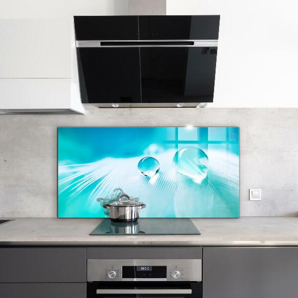 Skleněný panel Rosa na jemném peří