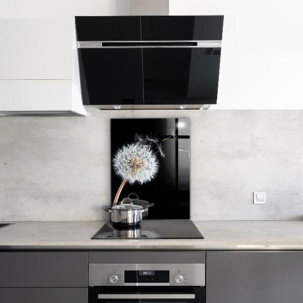 Skleněný panel Pampeliška pampeliška ve větru