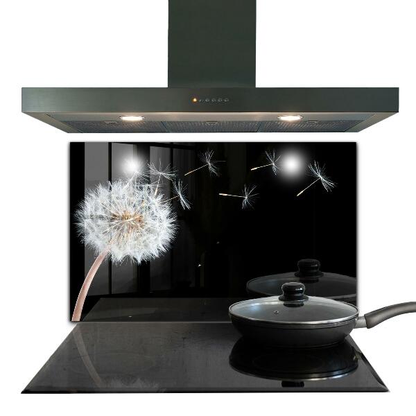 Skleněný panel Pampeliška pampeliška ve větru