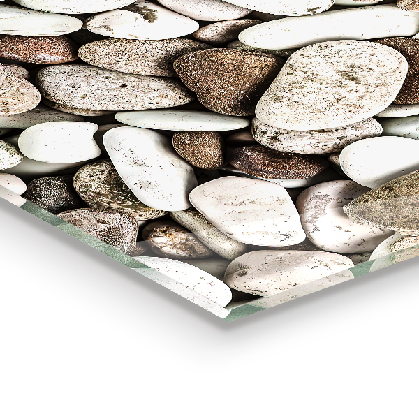 Kuchyňský skleněný panel Kamenitá pláž