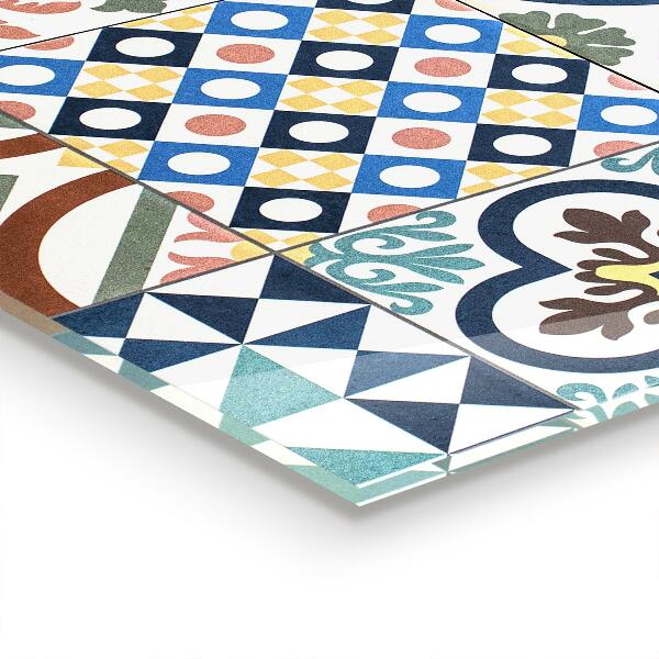 Skleněné obklady do kuchyně Portugalské mozaikové ozdoby