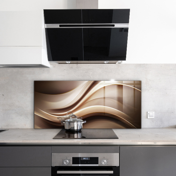 Skleněný panel Abstrakce energetických vln