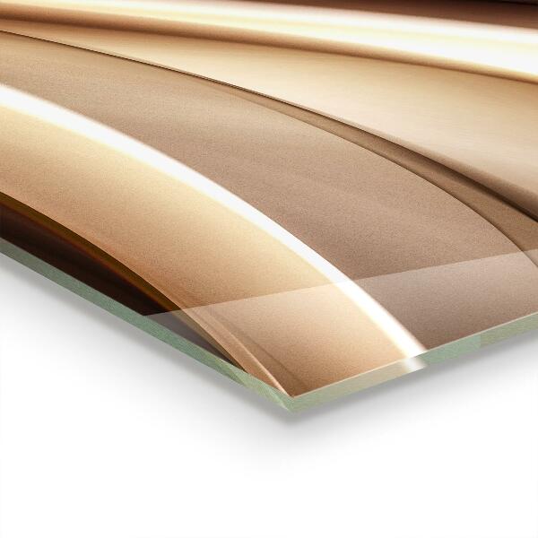 Skleněný panel Abstrakce energetických vln