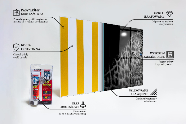 Skleněný panel Divoká kočka dark panther