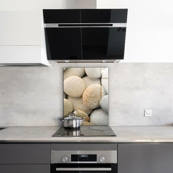 Skleněné obklady do kuchyně Kamenitá pláž