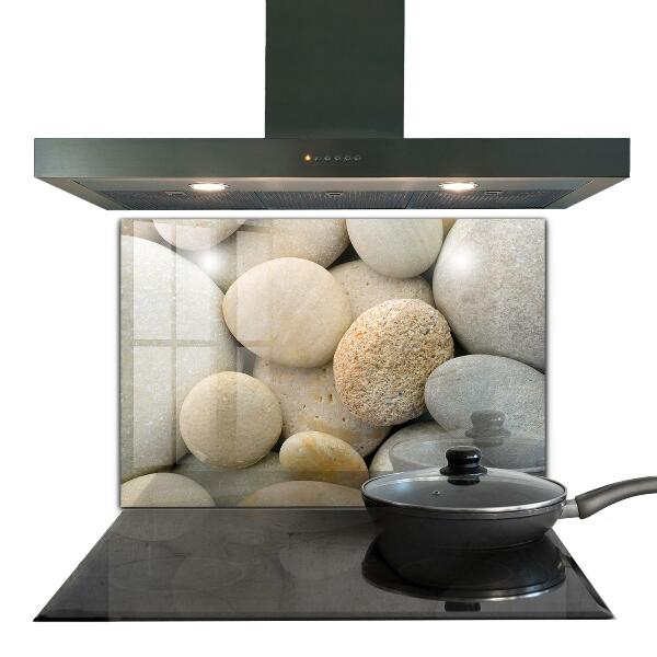 Skleněné obklady do kuchyně Kamenitá pláž