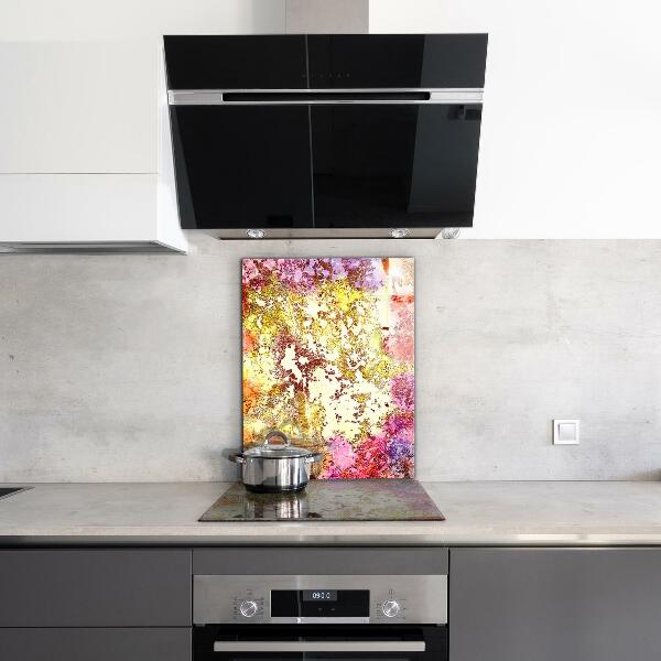 Skleněný panel Oranžová abstrakce