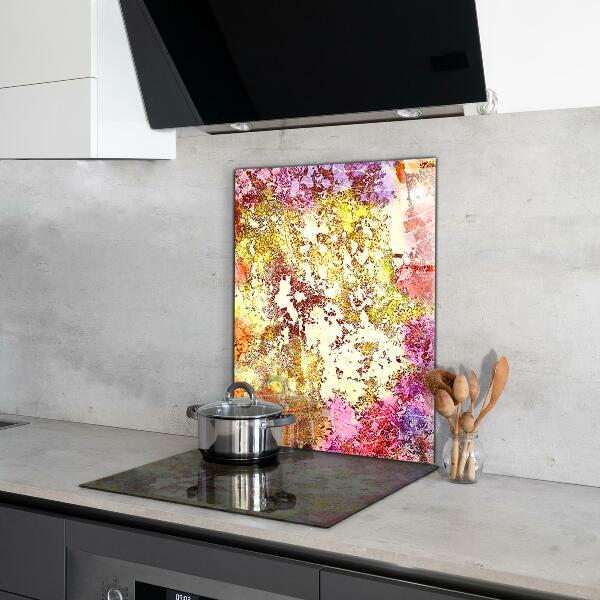 Skleněný panel Oranžová abstrakce