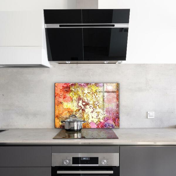 Skleněný panel Oranžová abstrakce