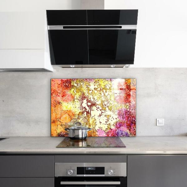 Skleněný panel Oranžová abstrakce