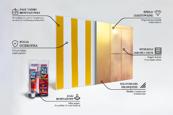 Skleněný panel Vintage mák rostlina