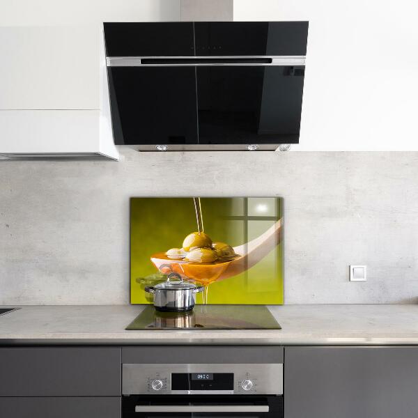 Skleněný panel Čerstvě lisovaný olivový olej