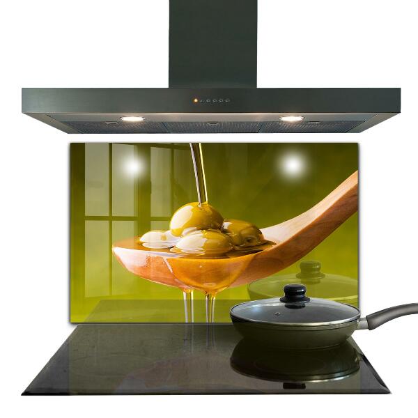 Skleněný panel Čerstvě lisovaný olivový olej