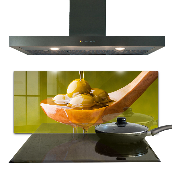 Skleněný panel Čerstvě lisovaný olivový olej