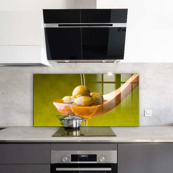 Skleněný panel Čerstvě lisovaný olivový olej