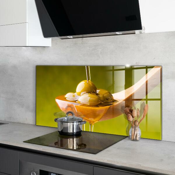 Skleněný panel Čerstvě lisovaný olivový olej