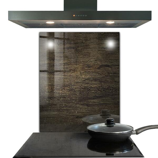 Skleněné obklady do kuchyně Retro textura dřeva