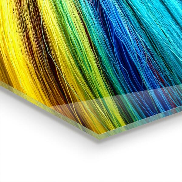 Skleněný panel Barevný grafický duhový vzor