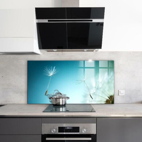 Skleněné obklady do kuchyně Pampeliška pampeliška ve větru