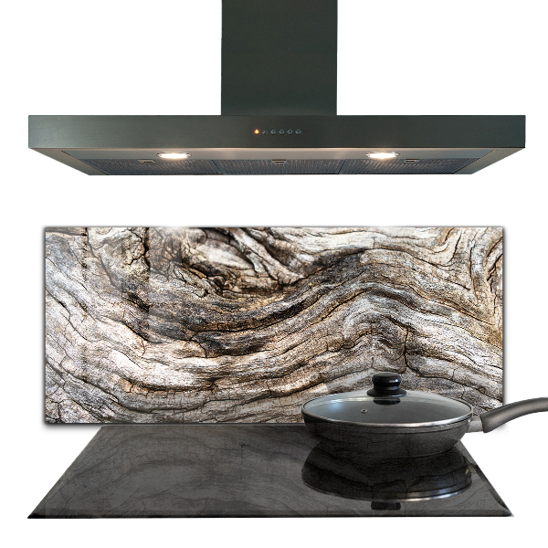 Skleněné obklady do kuchyně Kmen stromové kůry