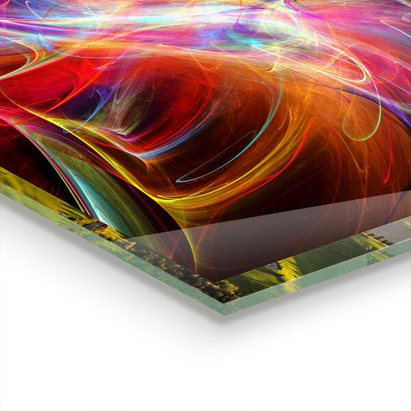 Skleněný panel Abstraktní vibrační energie