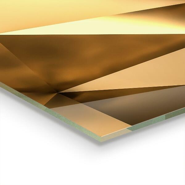 Skleněný panel Kovová geometrická textura