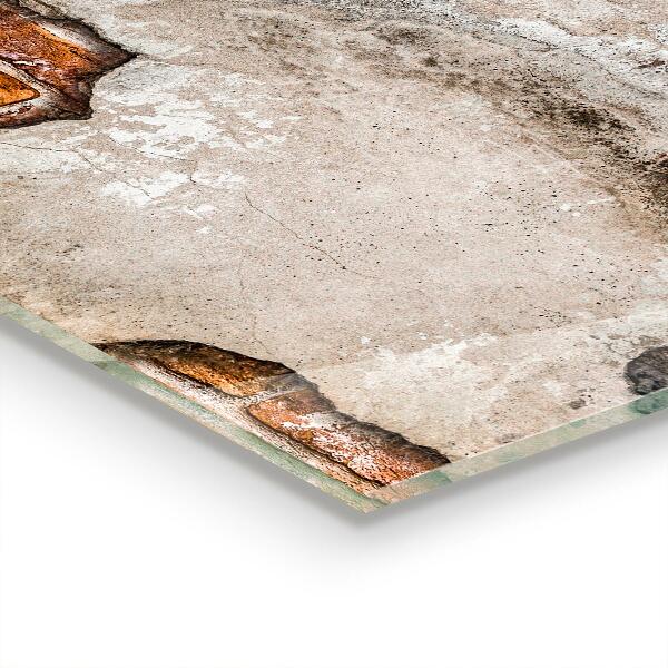 Skleněný panel Kamenná cihlová zeď